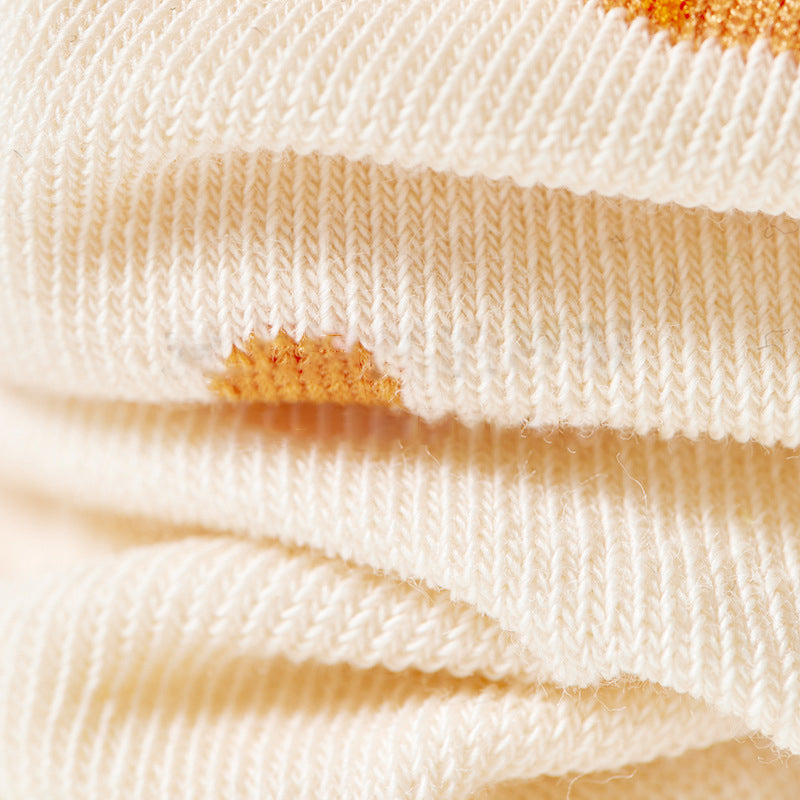 Cotton Socks Women Spring Middle Tube Socks Cute Cartoon Spring And Autumn Ladies Long Socks 5 Pairs( Size 35-42)