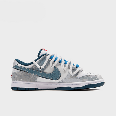 Silver Ocean Blue Jack - Men's Dunk Low Custom