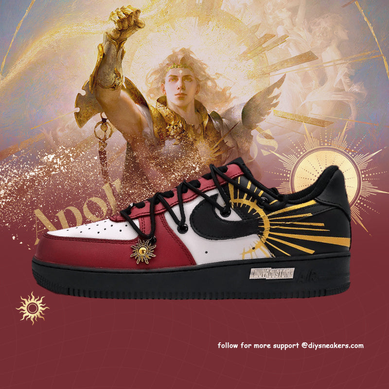 [Custom Apollo's Light] Air Force 1 Skateboarding Shoes Unisex