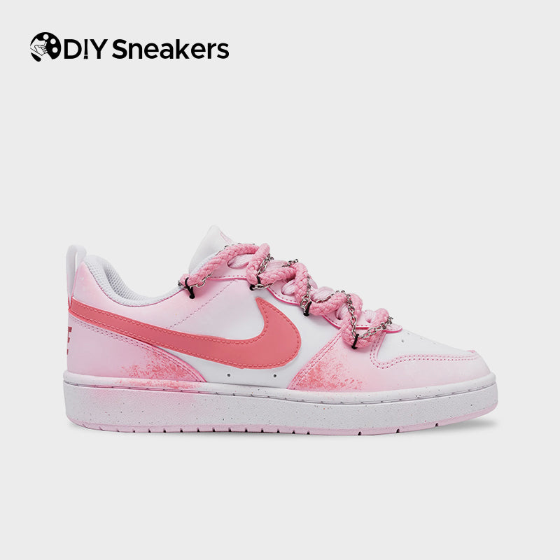 [Custom Peach Blossoms] Court Borough Skateboarding Shoes Unisex Four Color