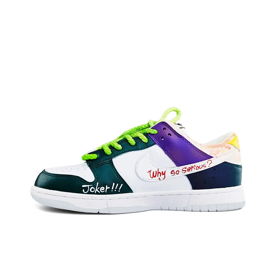 JOKER - Graffiti Hand-painted Mandarin Custom Dunk Low Unisex