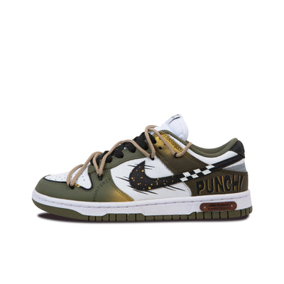 [Custom Speed Racer] Dunk Skateboarding Shoes Unisex Low-top Green/Brown