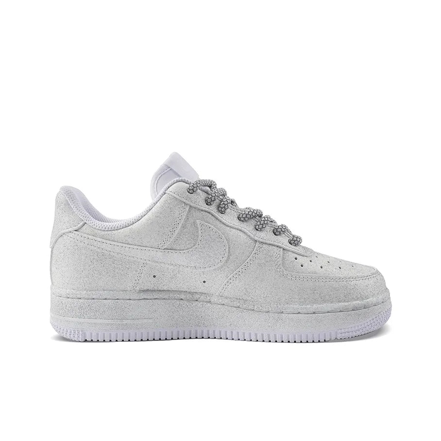 [Customized Aurora Dance, Full Stars] Air Force 1 Low-top Shoes Unisex White/Blue/Pink With Diamond Decoration