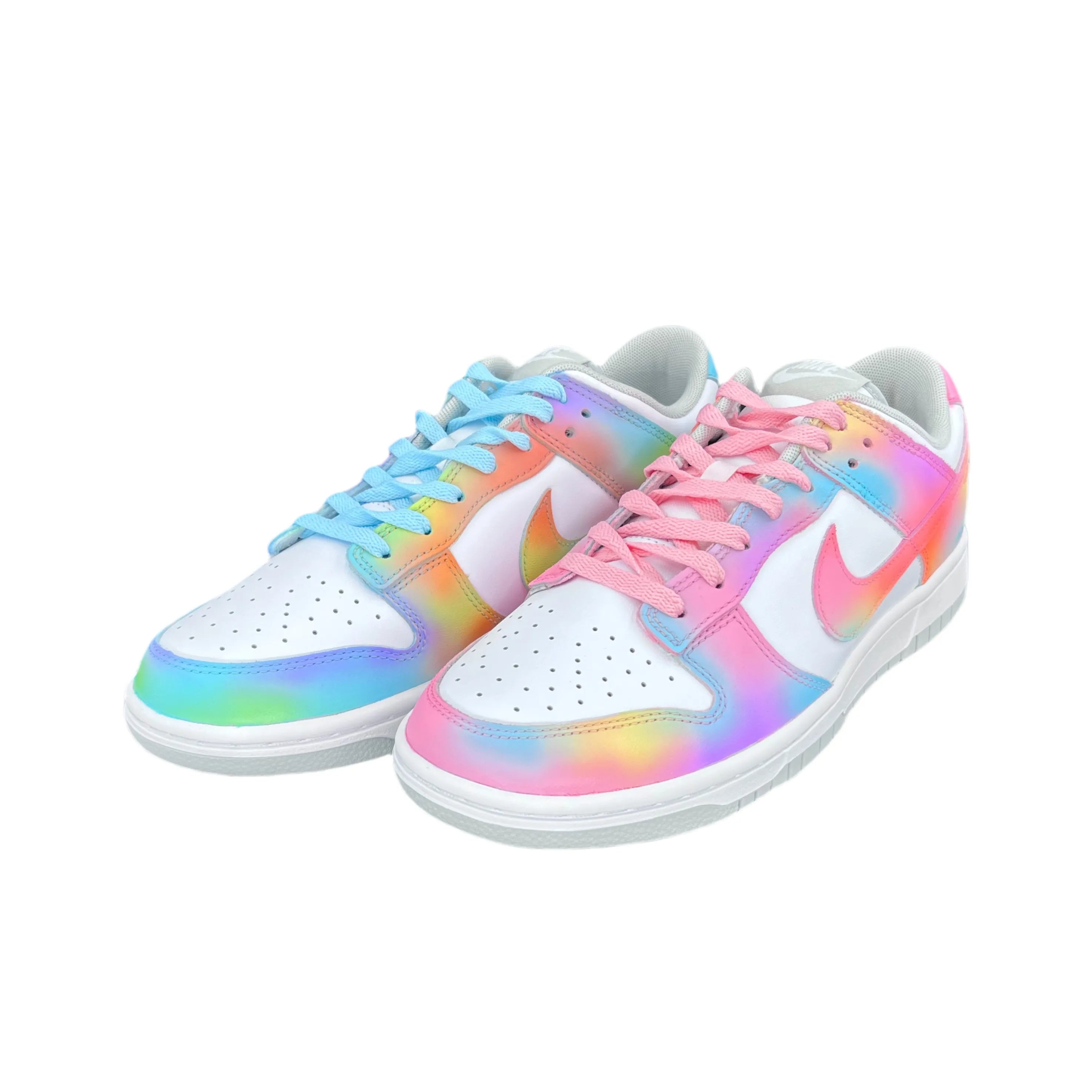 [Custom Aurora] Dunk Low Skateboard Shoes Unisex Gradient Color/Spilt Color