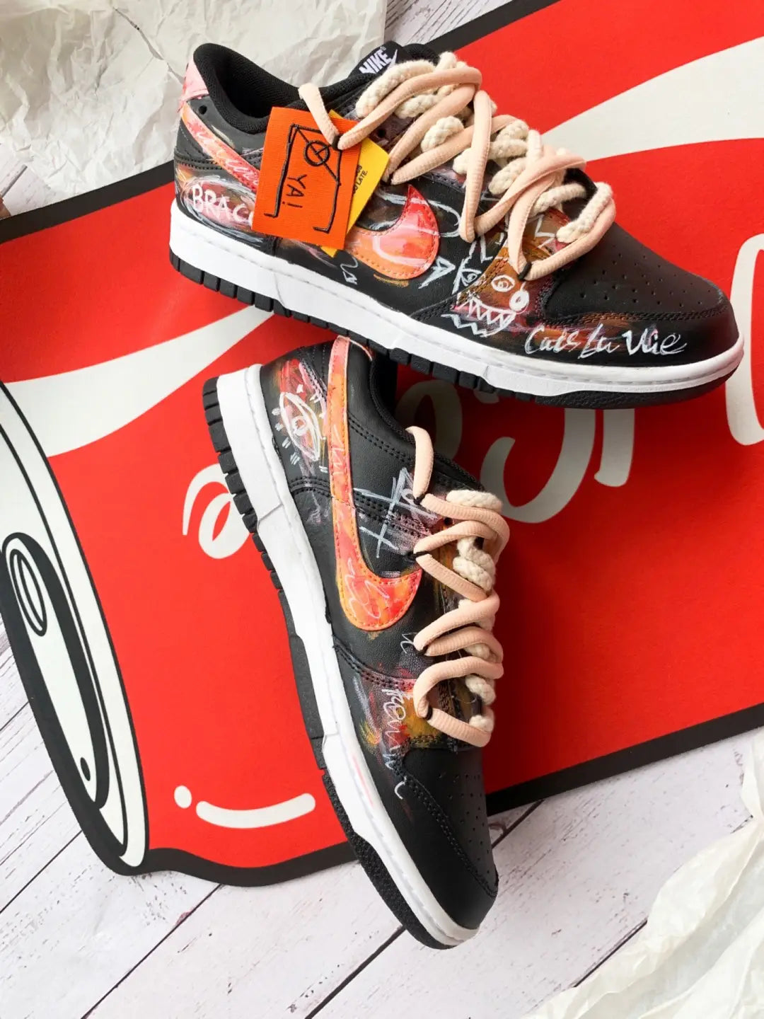 [Custom Contemporary art]  Dunk Skateboarding Shoes Men