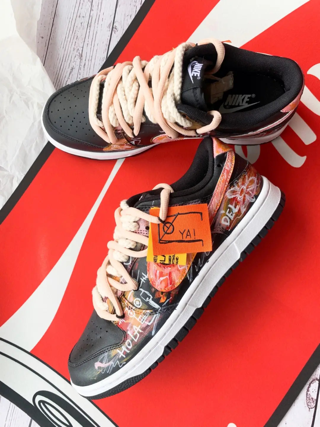 [Custom Contemporary art]  Dunk Skateboarding Shoes Men