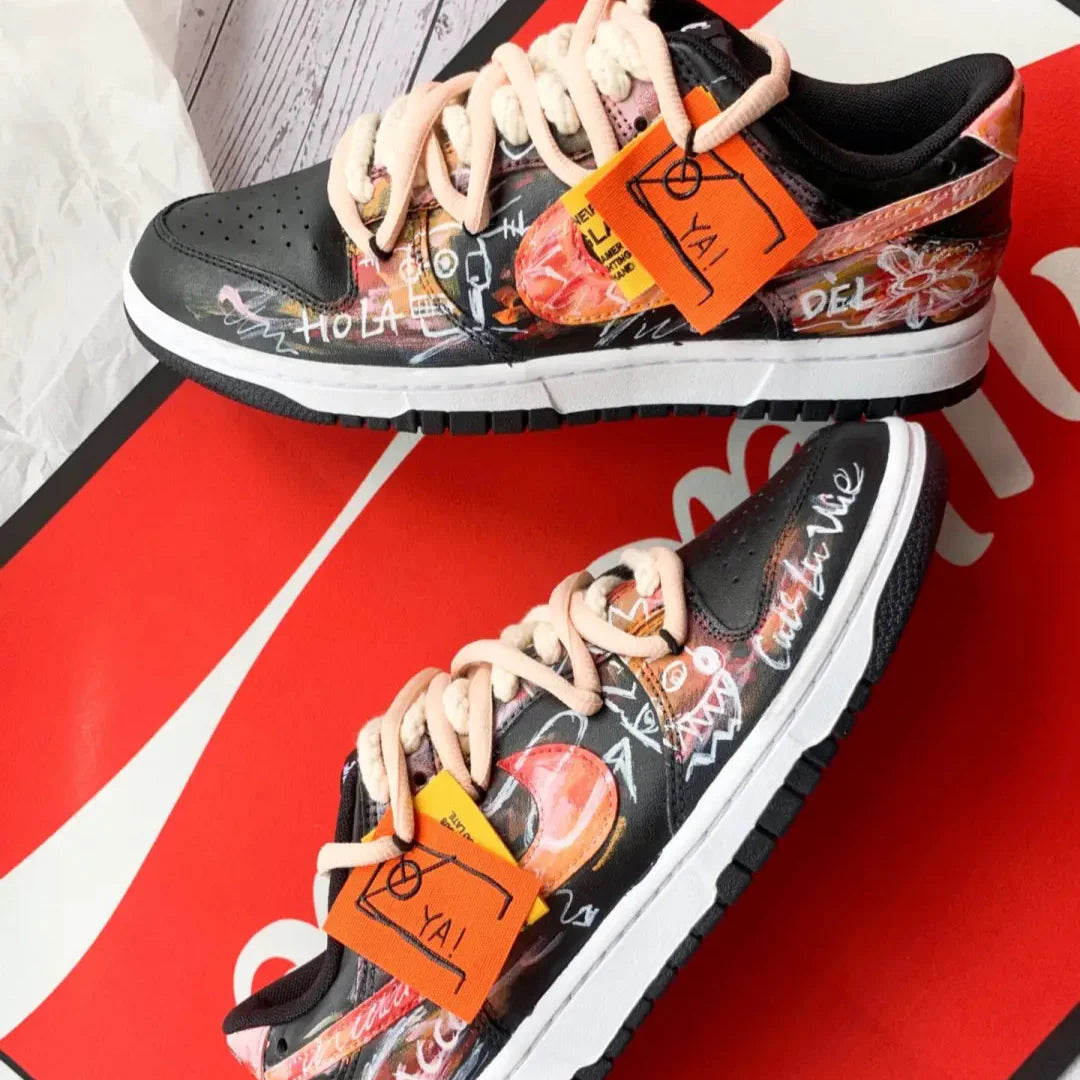 [Custom Contemporary art]  Dunk Skateboarding Shoes Men
