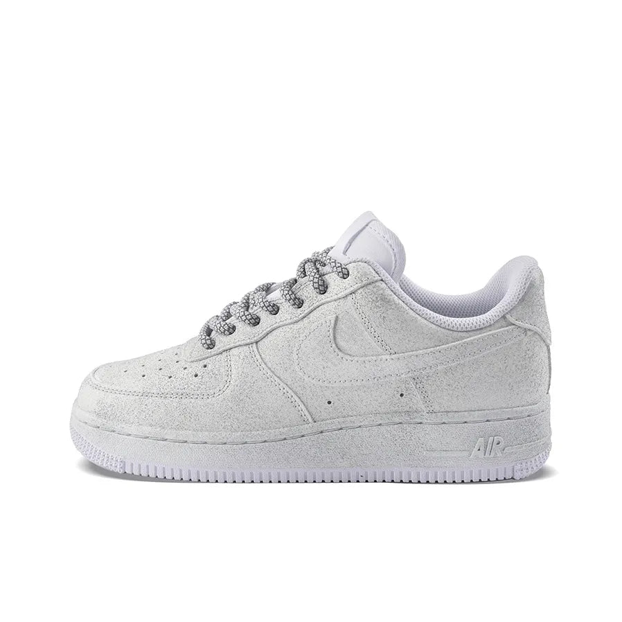 [Customized Aurora Dance, Full Stars] Air Force 1 Low-top Shoes Unisex White/Blue/Pink With Diamond Decoration