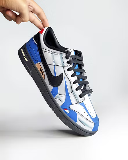 [Custom M3 GTR] Dunk Skateboarding Shoes Unisex Blue