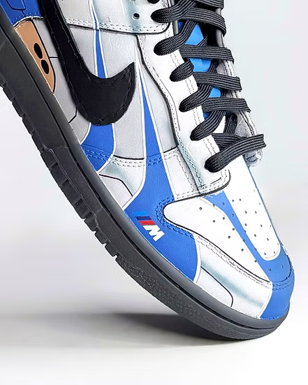 [Custom M3 GTR] Dunk Skateboarding Shoes Unisex Blue