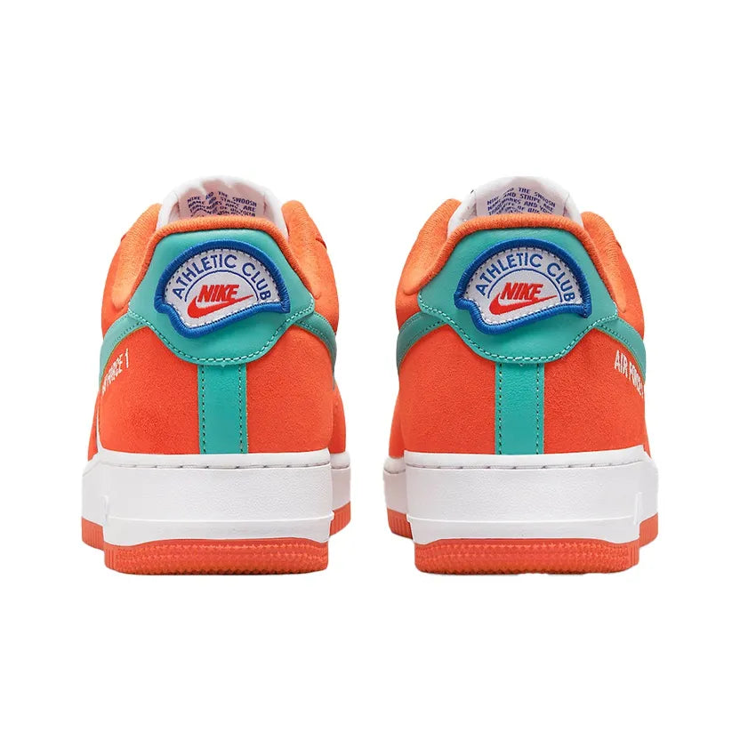 [Custom Athletic Club] Air Force 1 Skateboarding Shoes Unisex Orange/Green/White