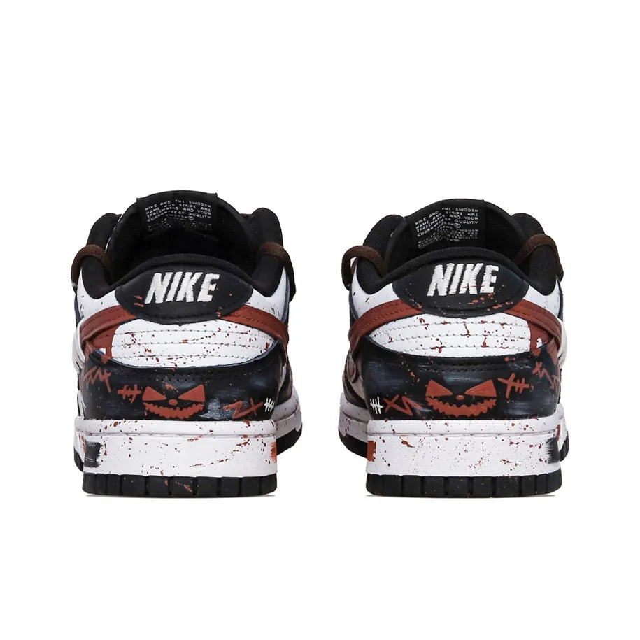 [Custom Night of Terror] Dunk Skateboarding Shoes Unisex Low-top Black/Red