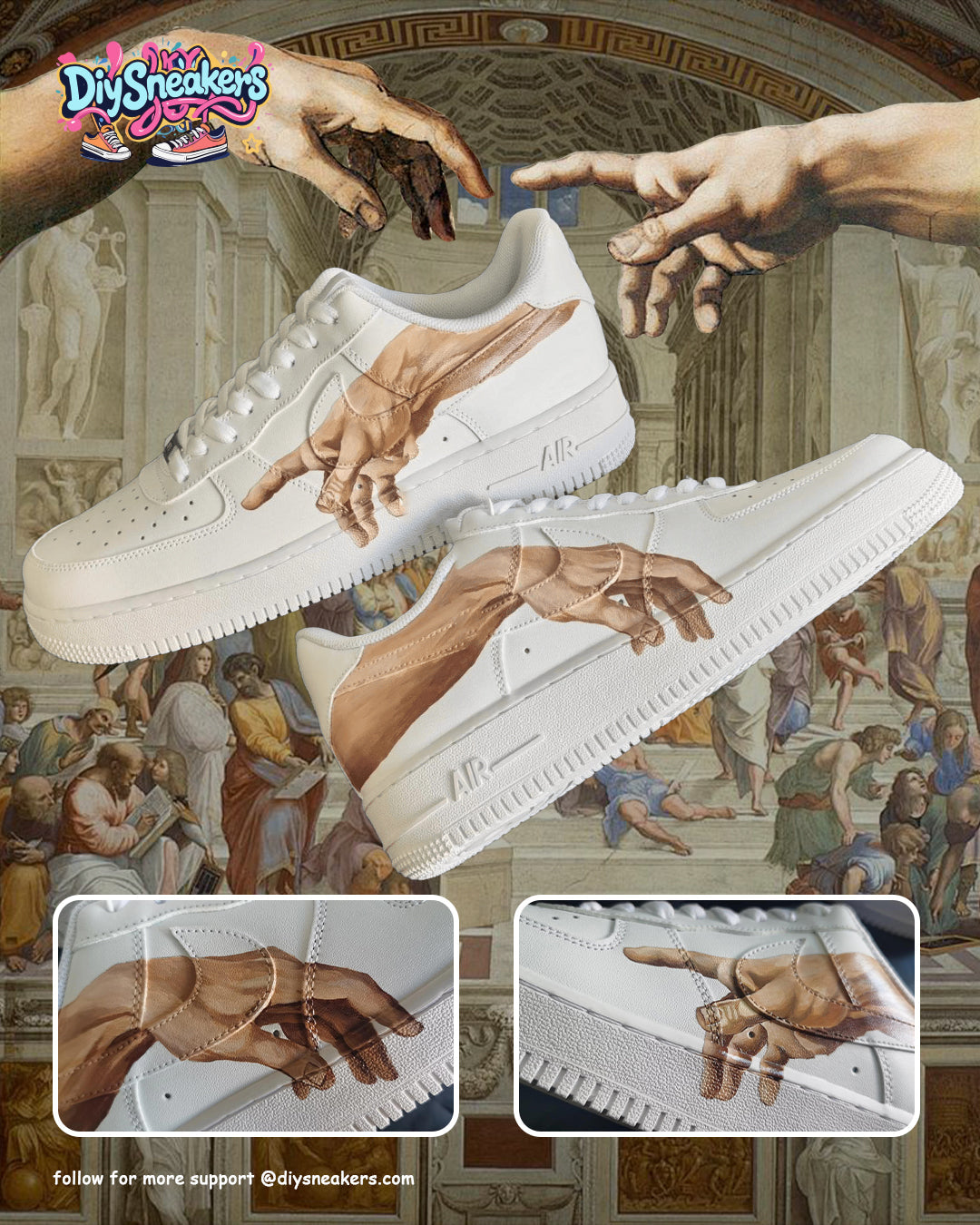 Hand of God--Unisex Air Force 1 Custom