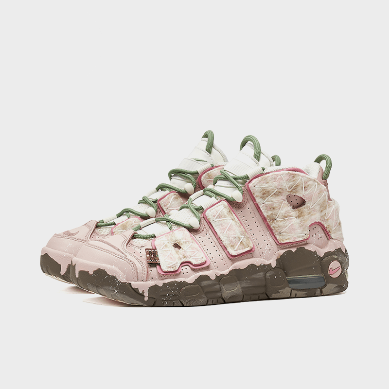 Rosy Charm - Women's Air More Uptempo Custom