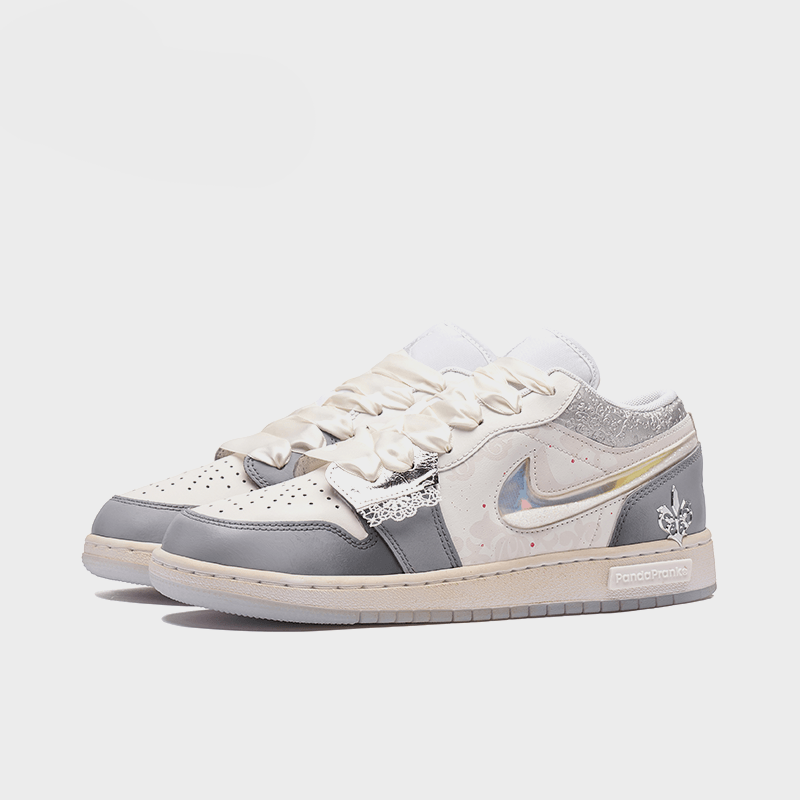 Silver Dancer - Women's Jordan 1 Low Custom