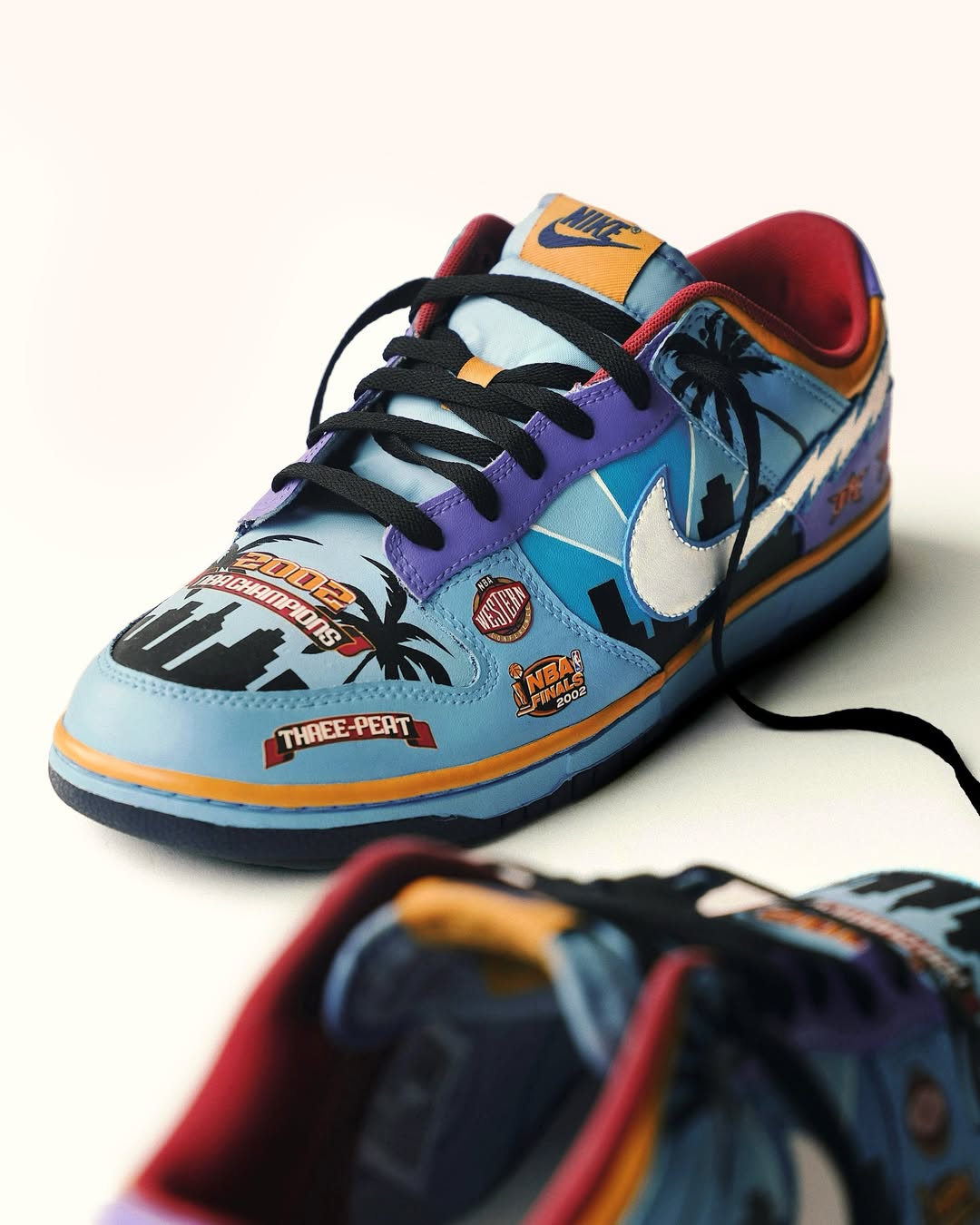 [Custom Three - Peat] Dunk Skateboarding Shoes Unisex Low-top Blue