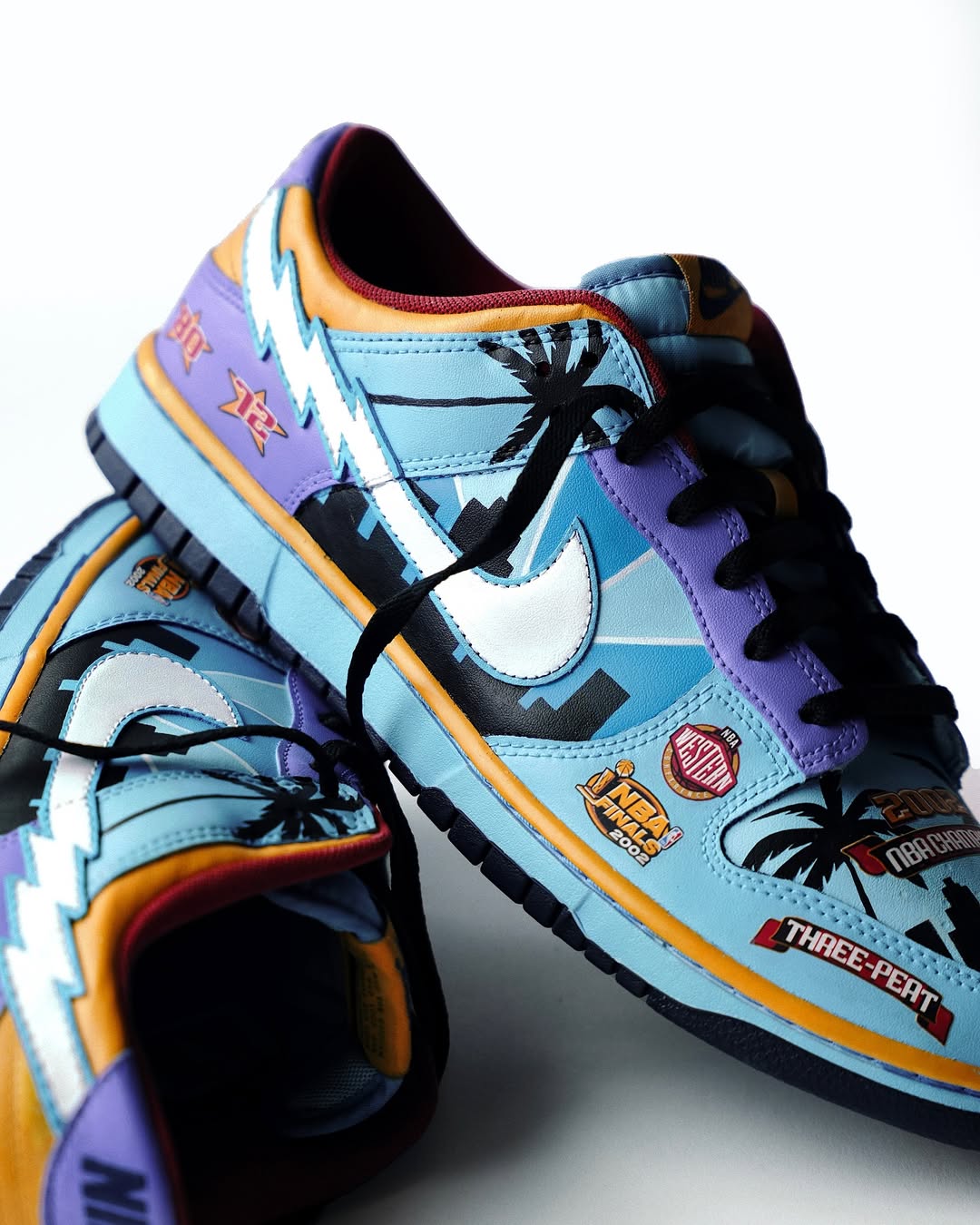 [Custom Three - Peat] Dunk Skateboarding Shoes Unisex Low-top Blue