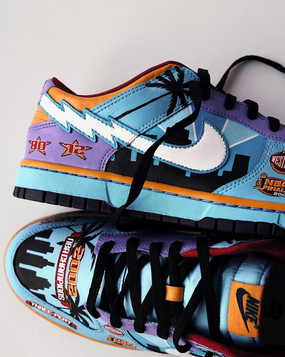 [Custom Three - Peat] Dunk Skateboarding Shoes Unisex Low-top Blue