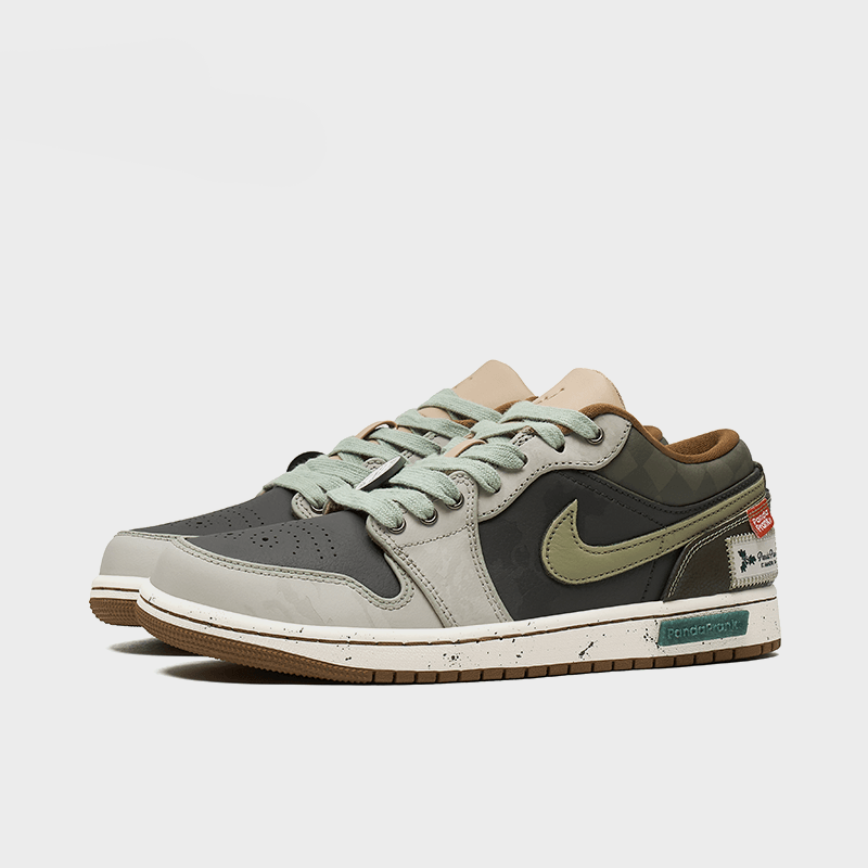 Red Berries Amidst Greenery - Men's Jordan 1 Low Custom