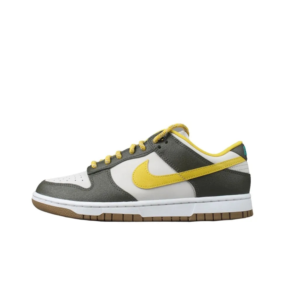 [Custom Canvas] Dunk Low Skateboard Shoes Unisex Brown/Yellow