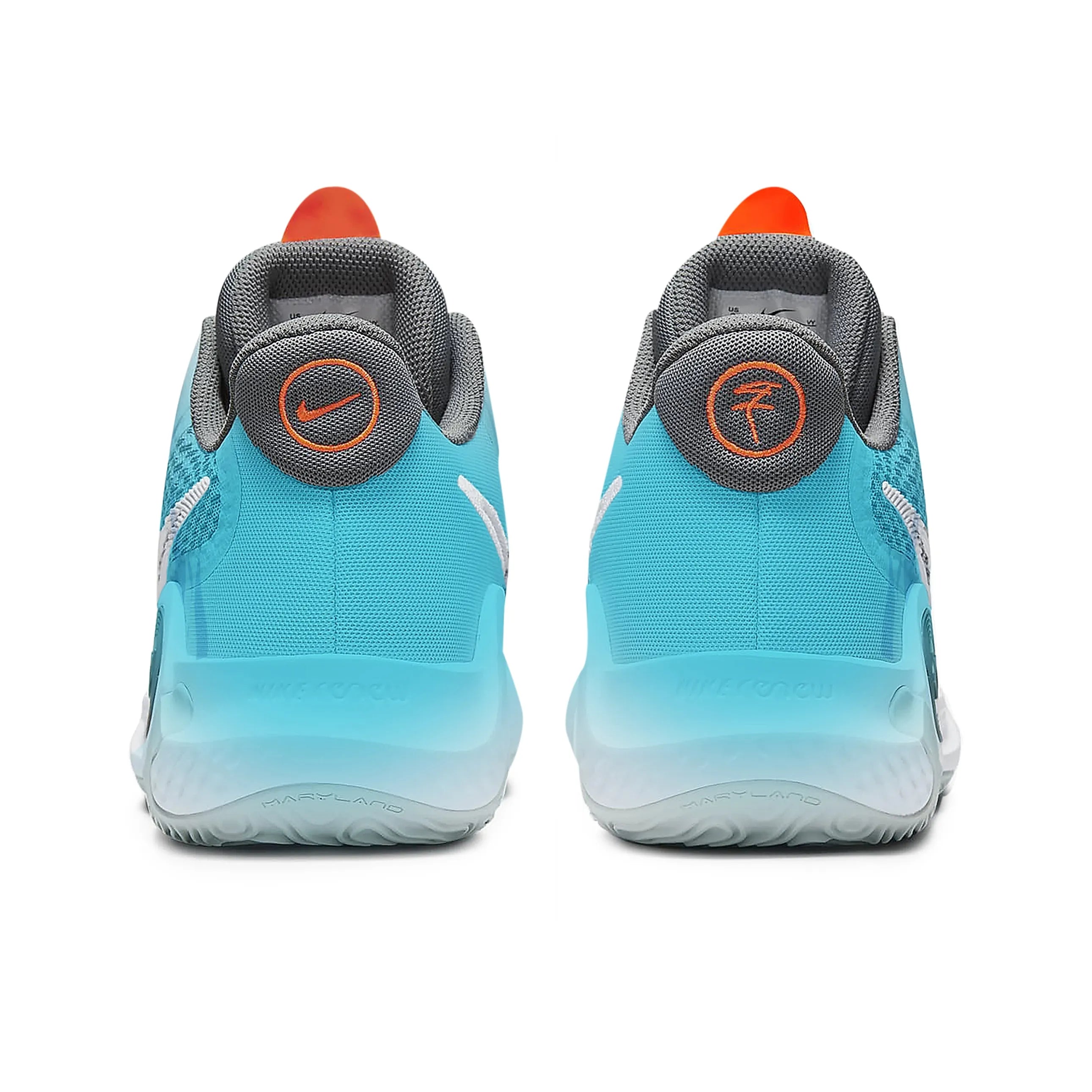 [Custom Azure-Orange Obscure Flame] KD Trey 5 IX Basketball Shoes Unisex Mid-Top Blue/Orange