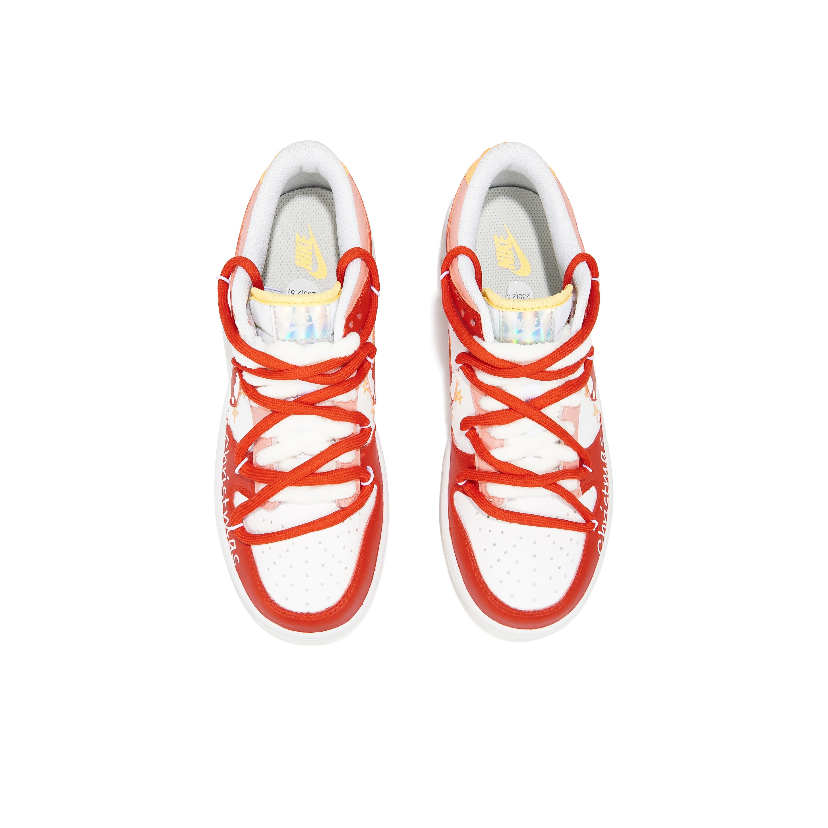 [Custom Christmas Bear] Dunk Skateboarding Shoes Unisex Low-top