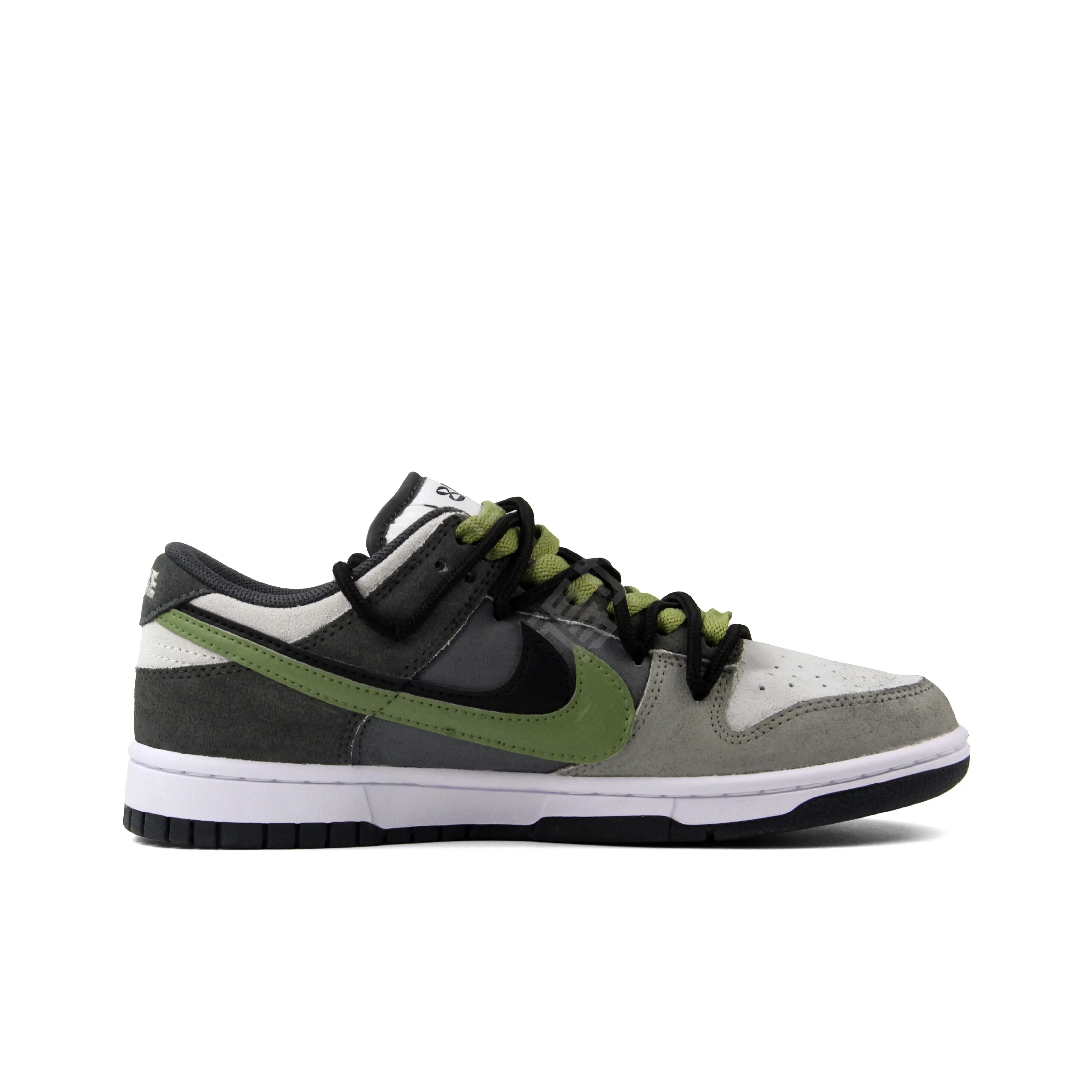 [Custom Veldt Rust] Dunk Skateboarding Shoes Unisex Gray/Green