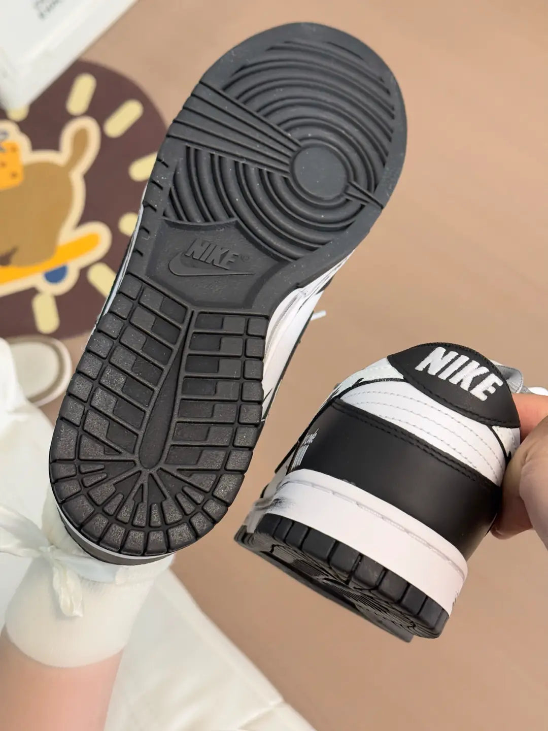 [Custom General energy]  Dunk Skateboarding Shoes Unisex Low-top White