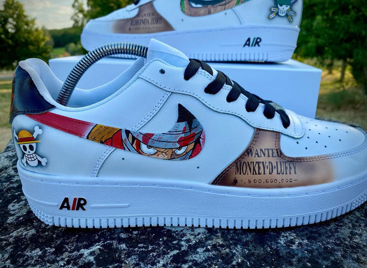 [Custom luffy x Zoro] Air Force 1 Skateboarding Shoes Unisex