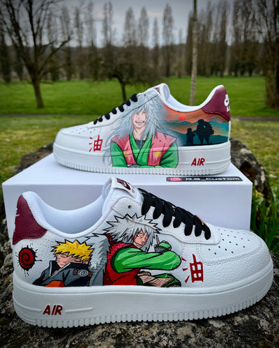[Custom Naruto and Jiraiya] Air Force 1 Skateboarding Shoes Unisex