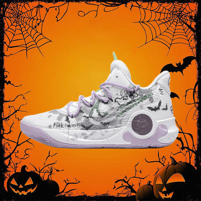 [Custom Lovely ghost]  KD Trey 5 IX Vintage Basketball Shoes Men Low-top White/green/gray