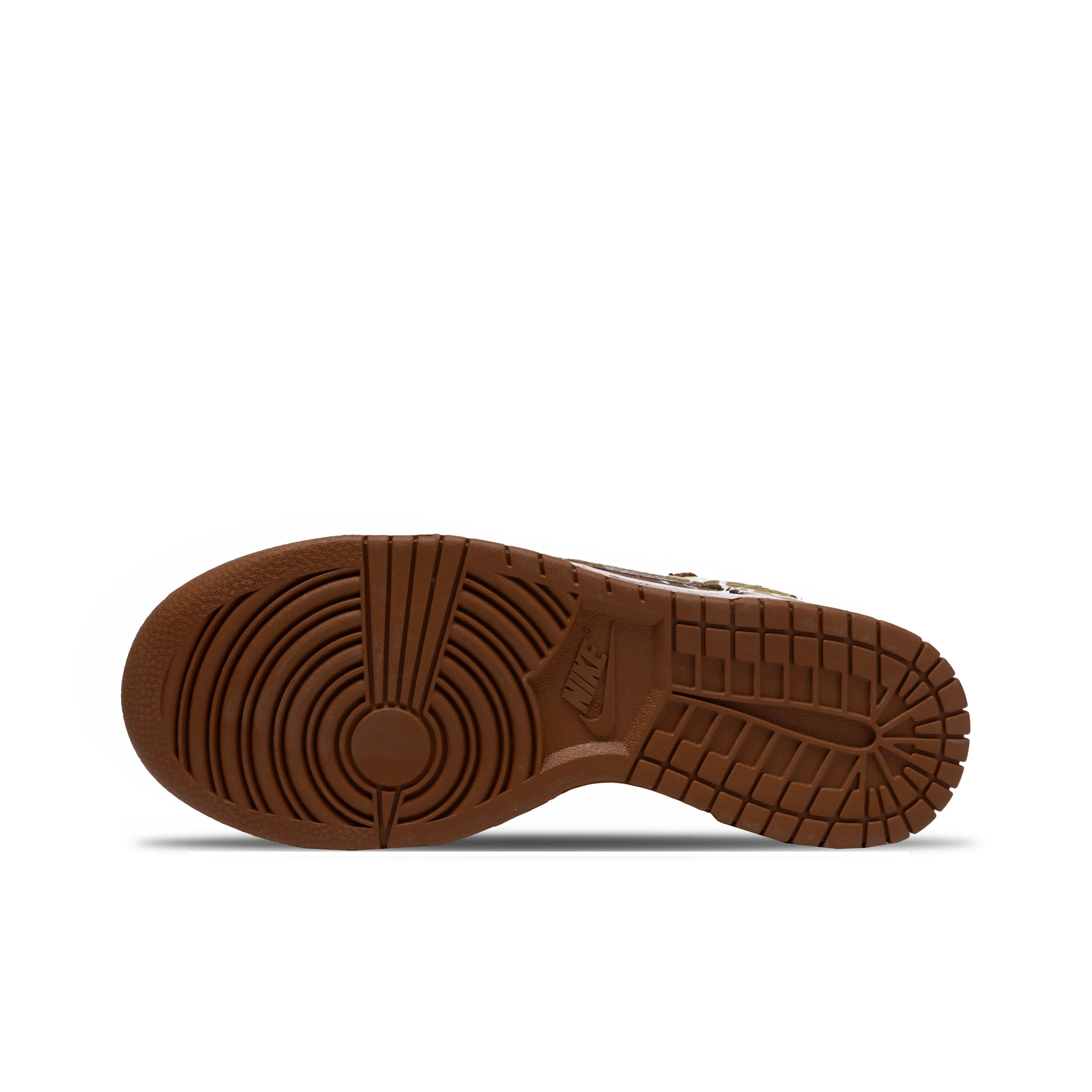 [Custom Coffee Mark] Dunk Skateboarding Shoes Unisex Low-top Brown Distressed Style