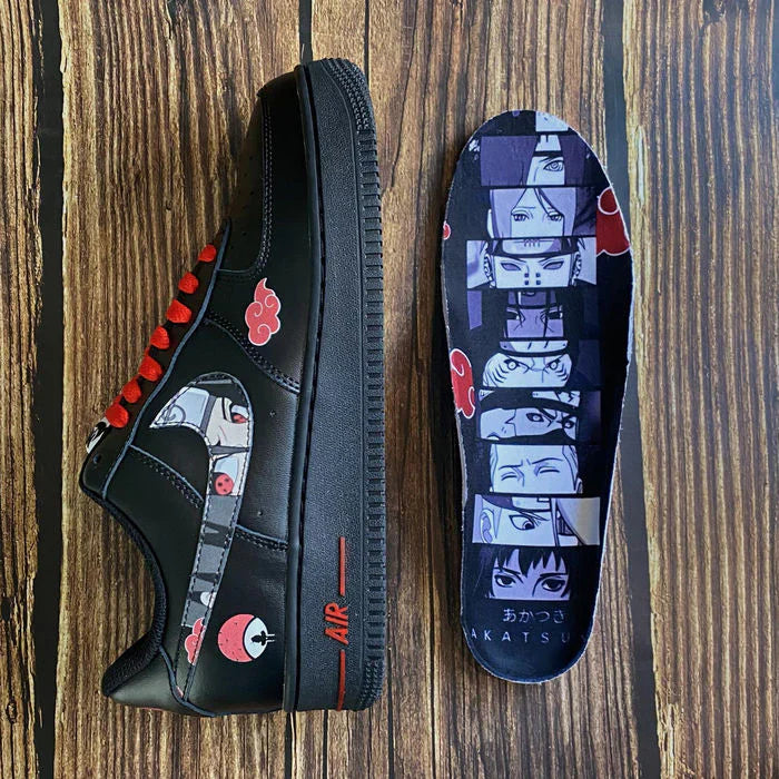 [Custom Itachi Uchiha] Air Force 1 Skateboarding Shoes Unisex