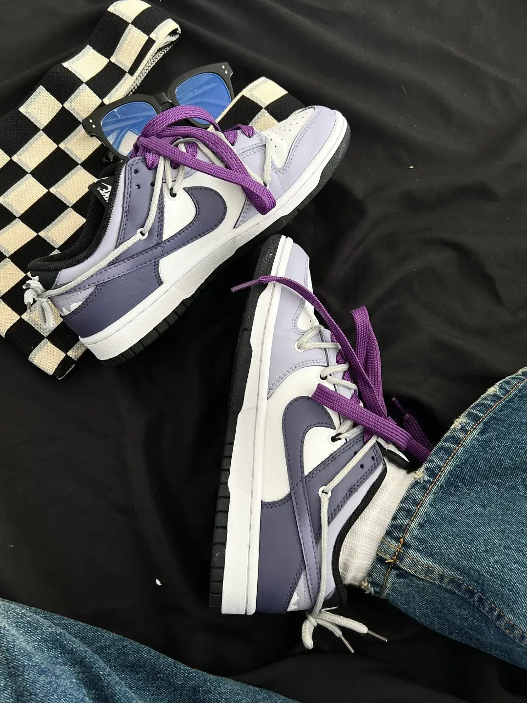 [Custom Women's black tea Star Ice S-BOX]  Dunk Skateboarding Shoes Women's