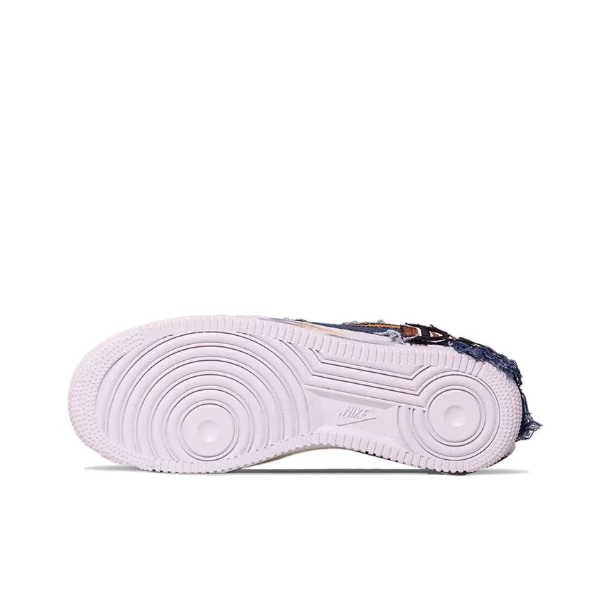 [Custom Darkkins] Air Force 1 Skateboarding Shoes Unisex Denim Style