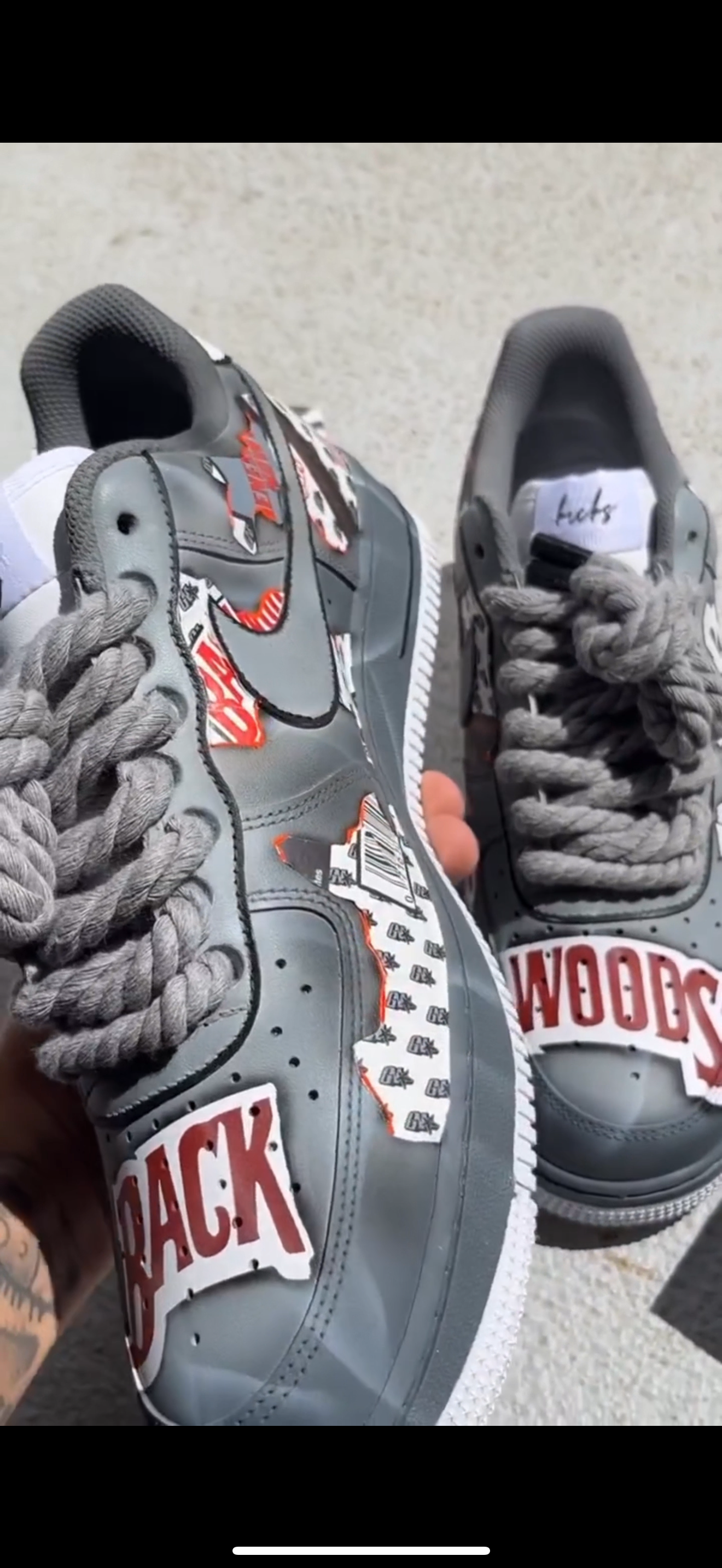 【Custom Backwoos】Air Force 1 Skateboarding Shoes Men