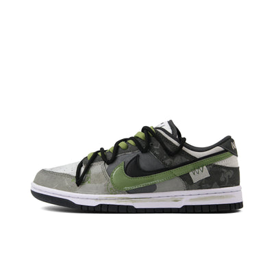 [Custom Veldt Rust] Dunk Skateboarding Shoes Unisex Gray/Green