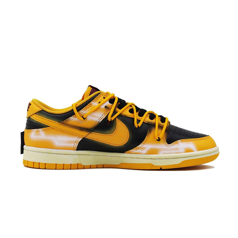 [Custom Yellow Warning] Dunk Low Skateboard Shoes Unisex Yellow