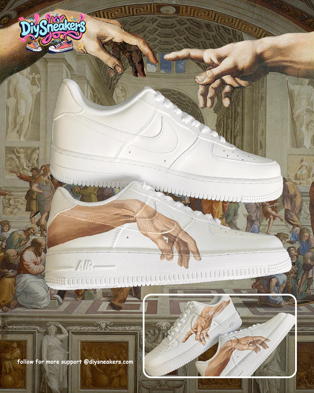 Hand of God--Unisex Air Force 1 Custom