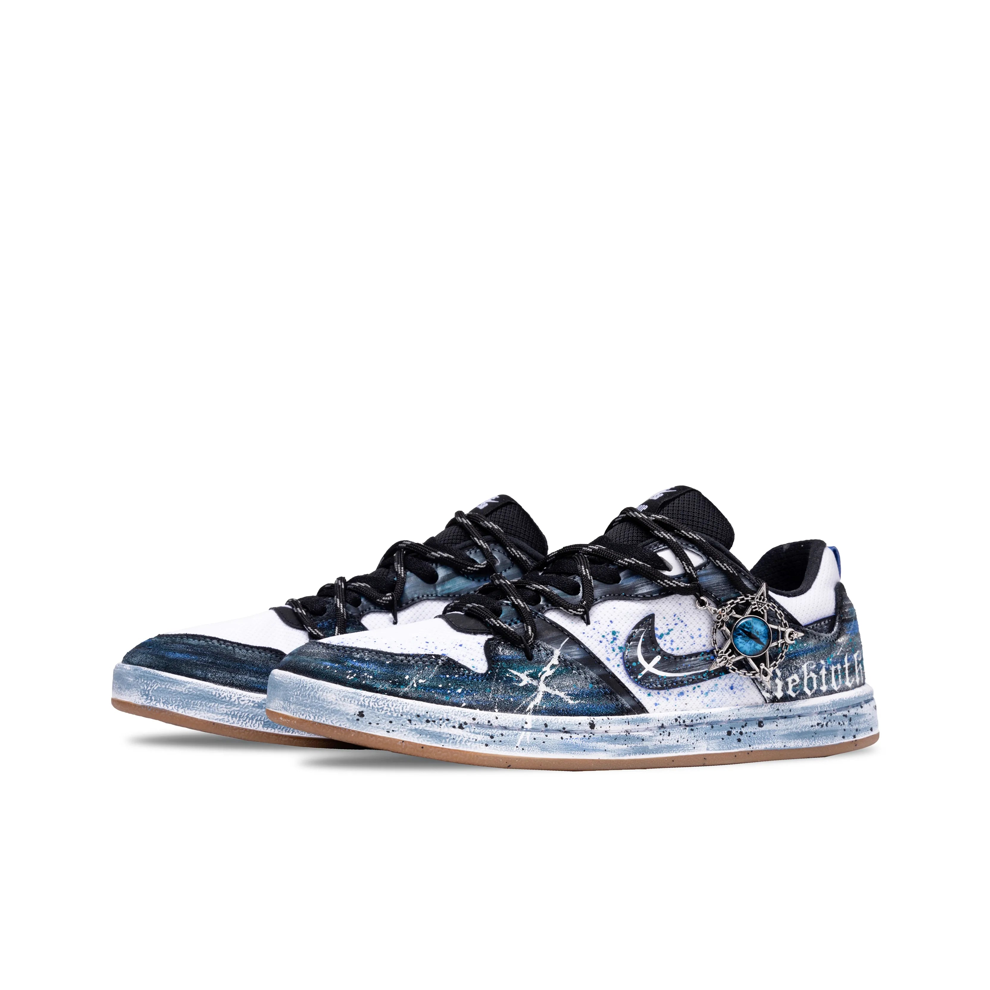[Custom Alleyoop] SB Skateboarding Shoes Unisex Low-top Blue/Black