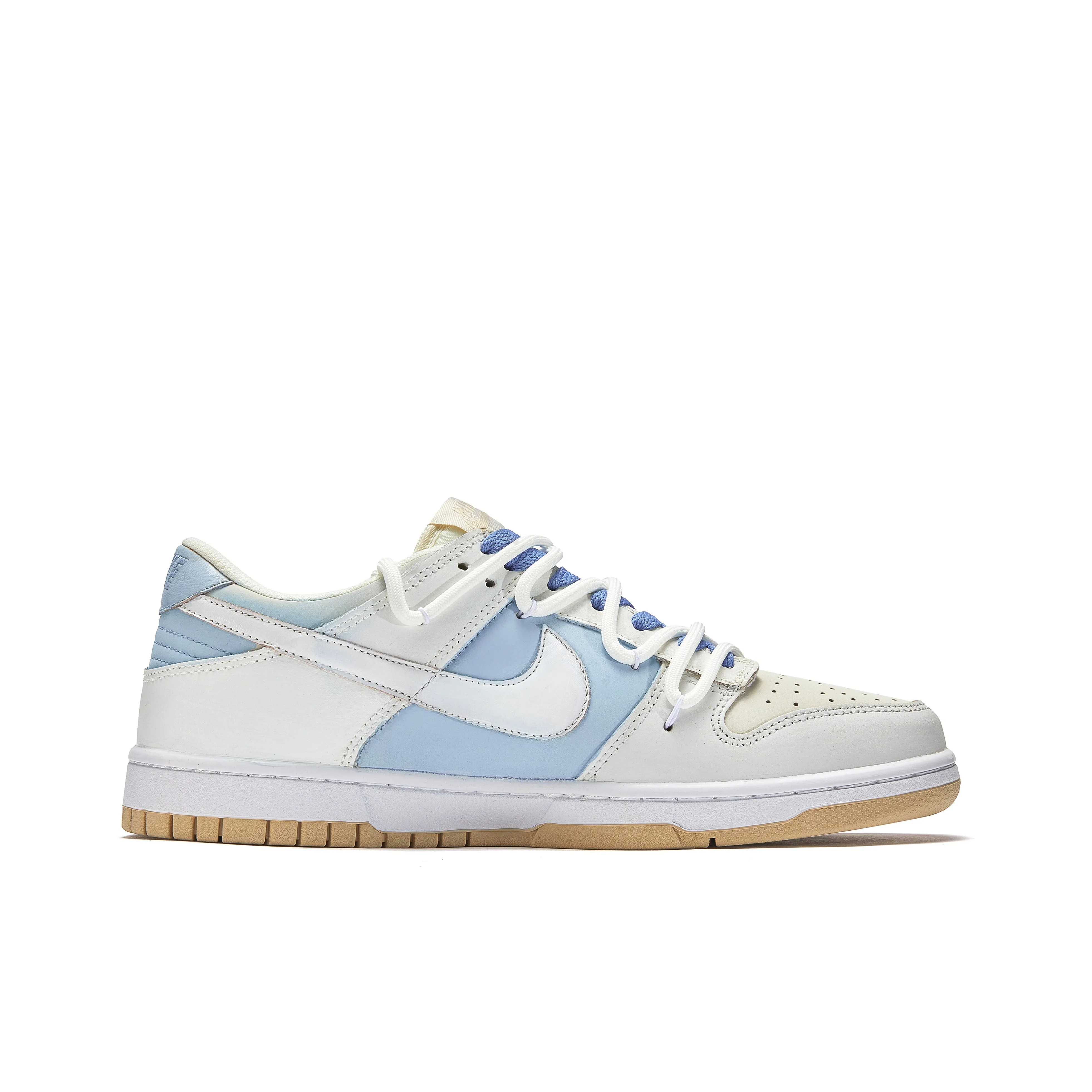 [Custom Blue Moment] Dunk Low Skateboard Shoes Unisex White/Blue