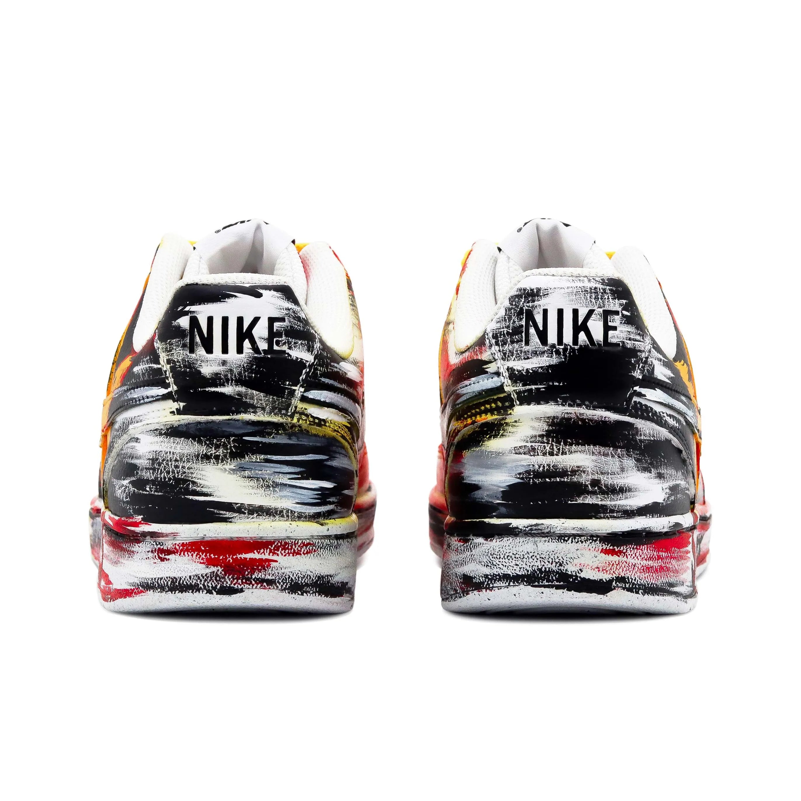 [Custom Drippy Sense] Court Vision 1 Skateboard Shoes Unisex Red/Black/Yellow