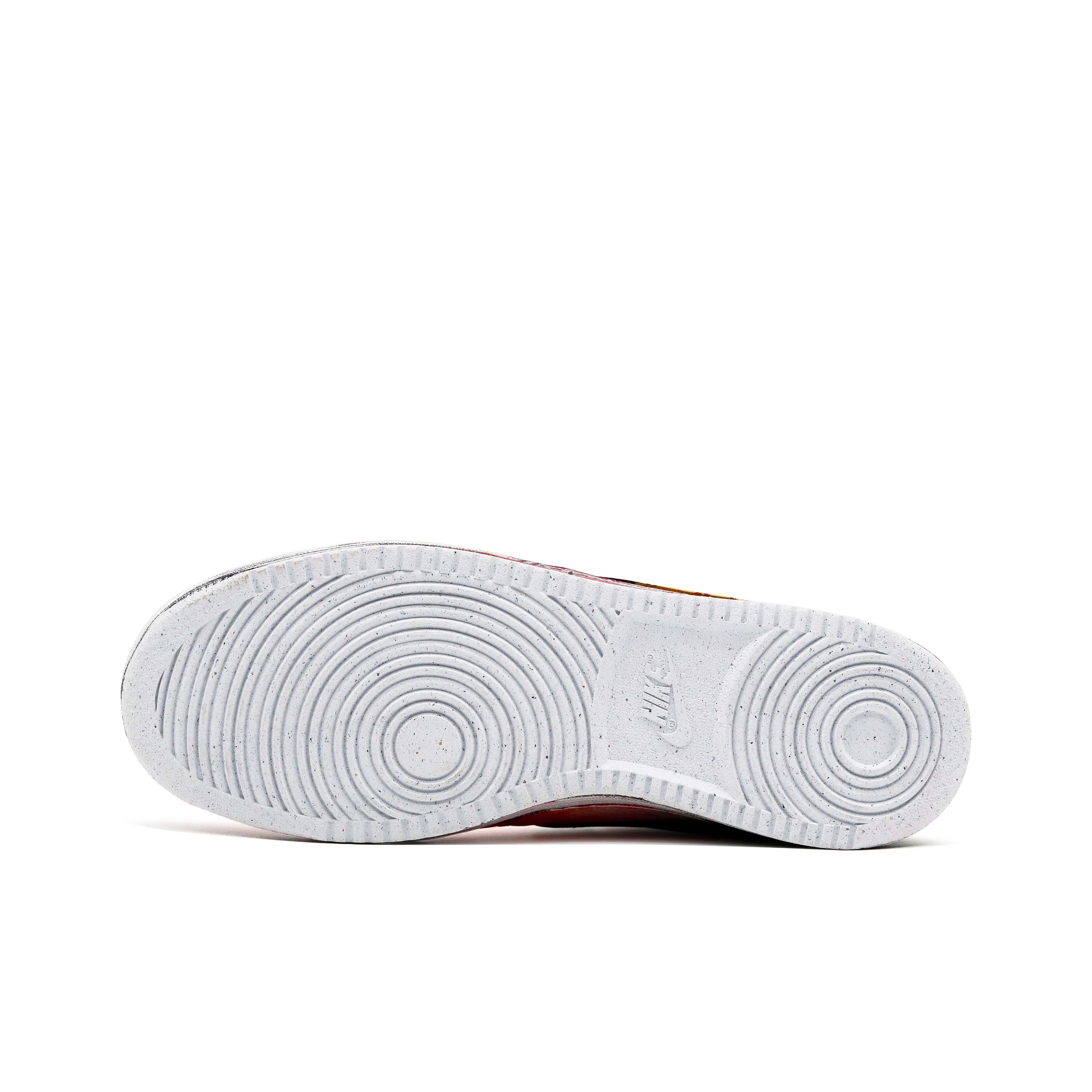 [Custom Drippy Sense] Court Vision 1 Skateboard Shoes Unisex Red/Black/Yellow