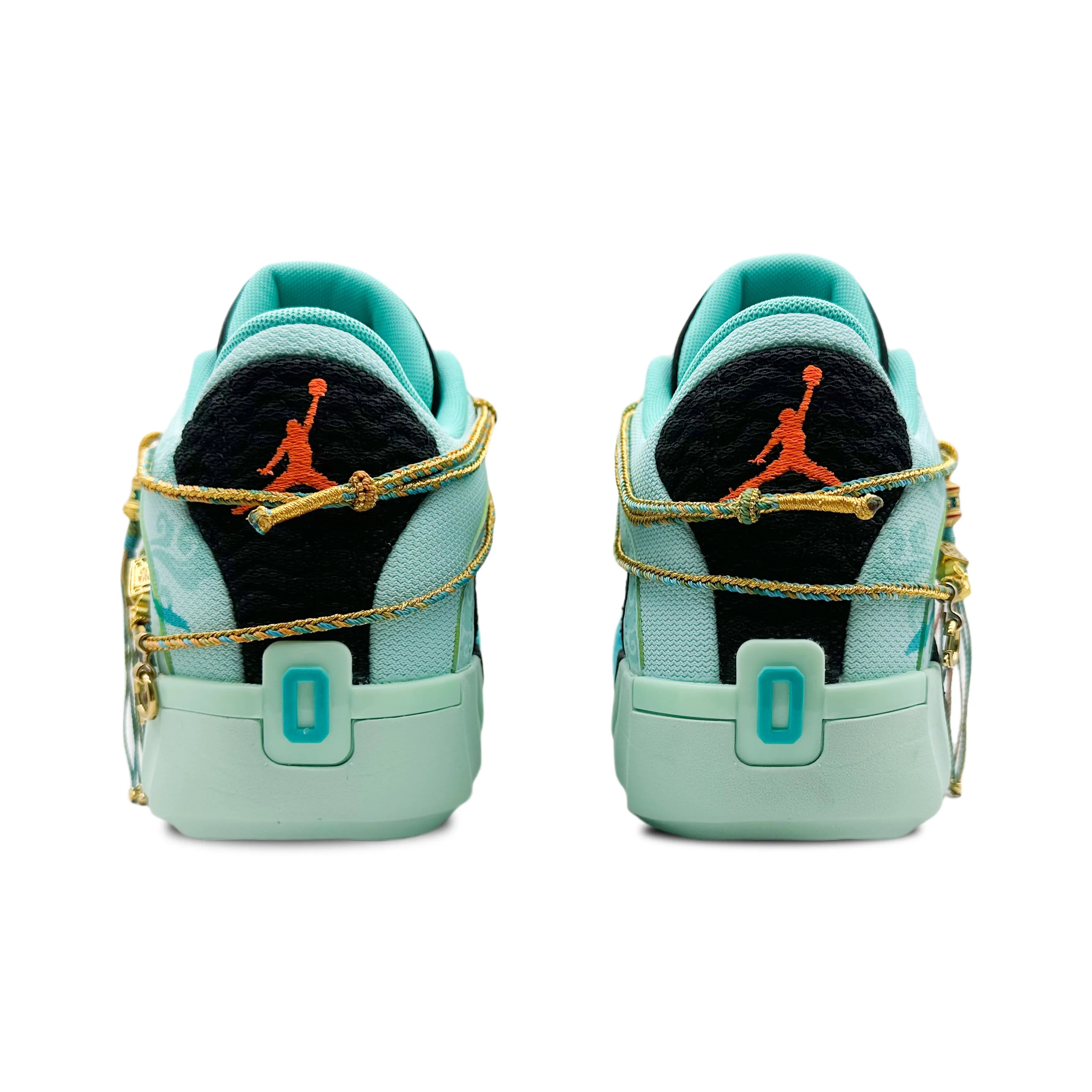 [Custom Vortex] Jordan Tatum 2 Basketball Shoes Unisex Cyan/Orange