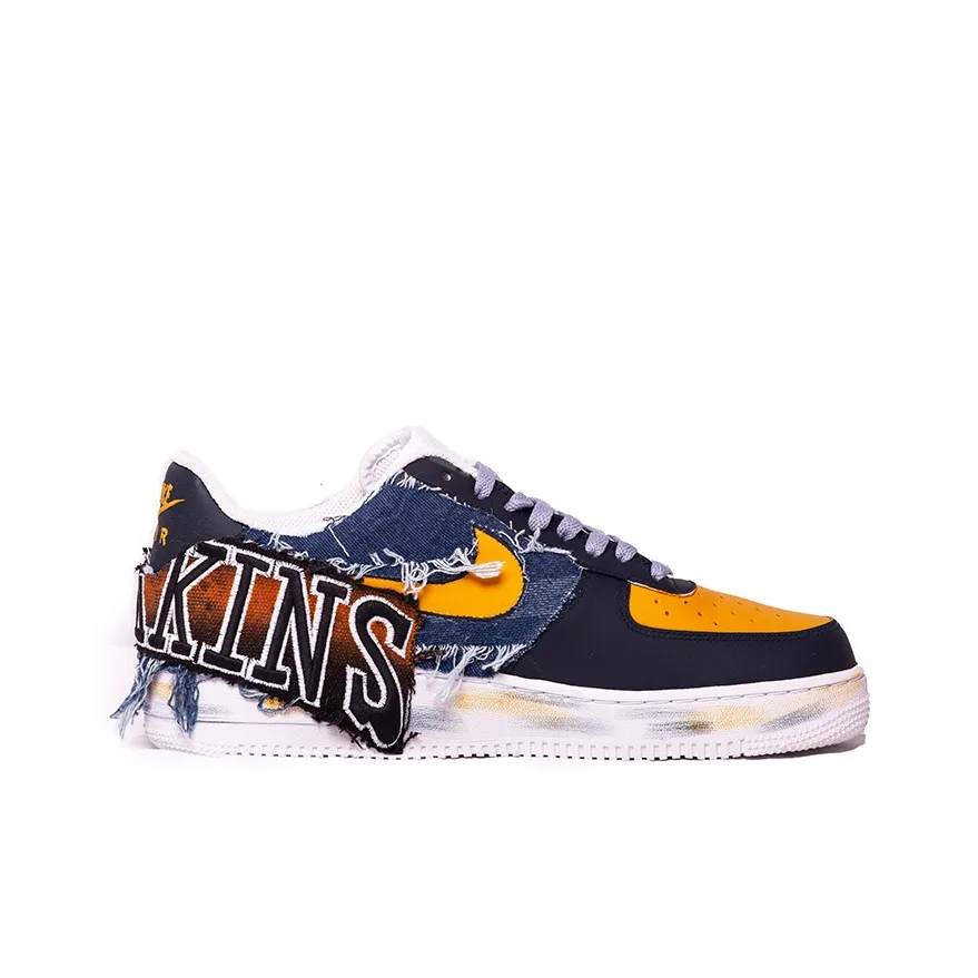 [Custom Darkkins] Air Force 1 Skateboarding Shoes Unisex Denim Style