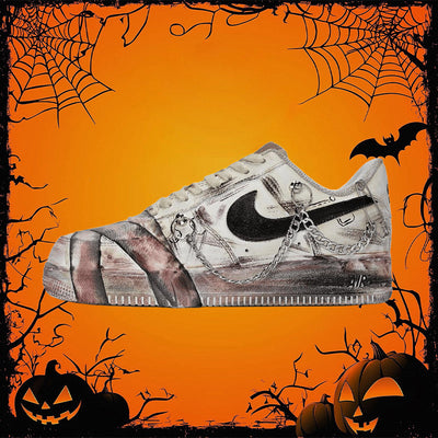 [Custom Male battle damage medical officer]  Air Force 1 Skateboarding Shoes Men Low-top Powder