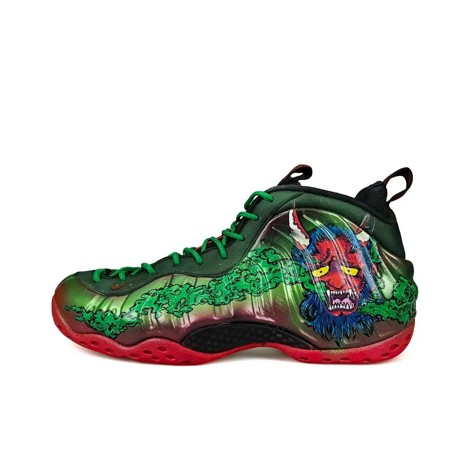 [Custom Legendary Dragon] Foamposite One Mid-top Retro Basketball Shoes Unisex