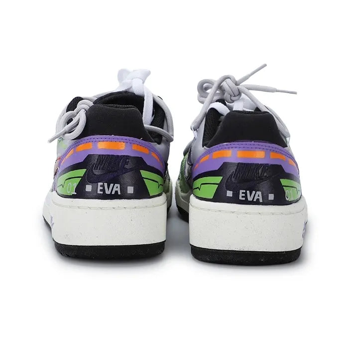 [Custom Evangelion EVA01 ] Full Force Skateboard Shoes Unisex Purple/Green