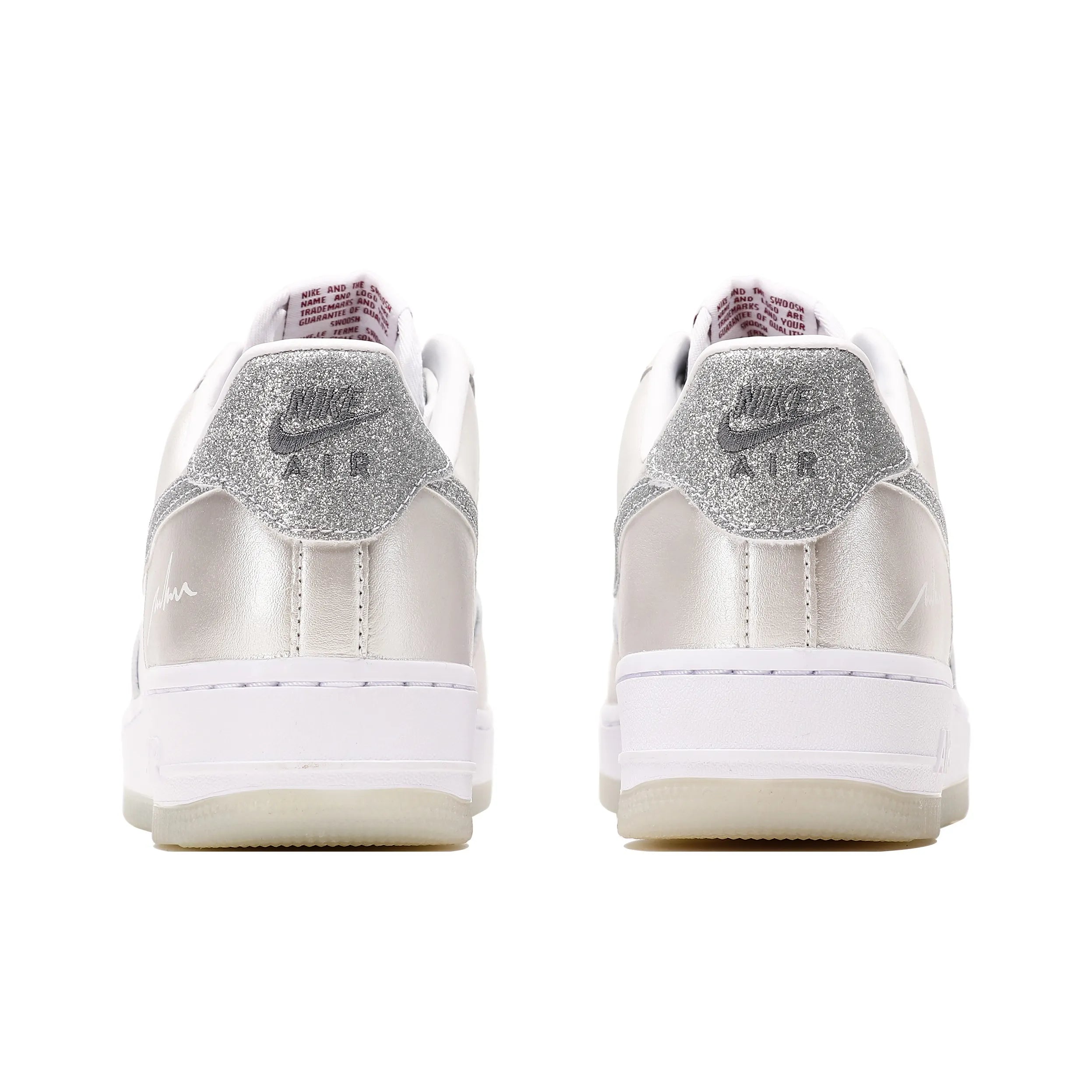 [Customized Milky Way Ballet] Air Force 1 Low-top Shoes Unisex Silver With Diamond Decoration