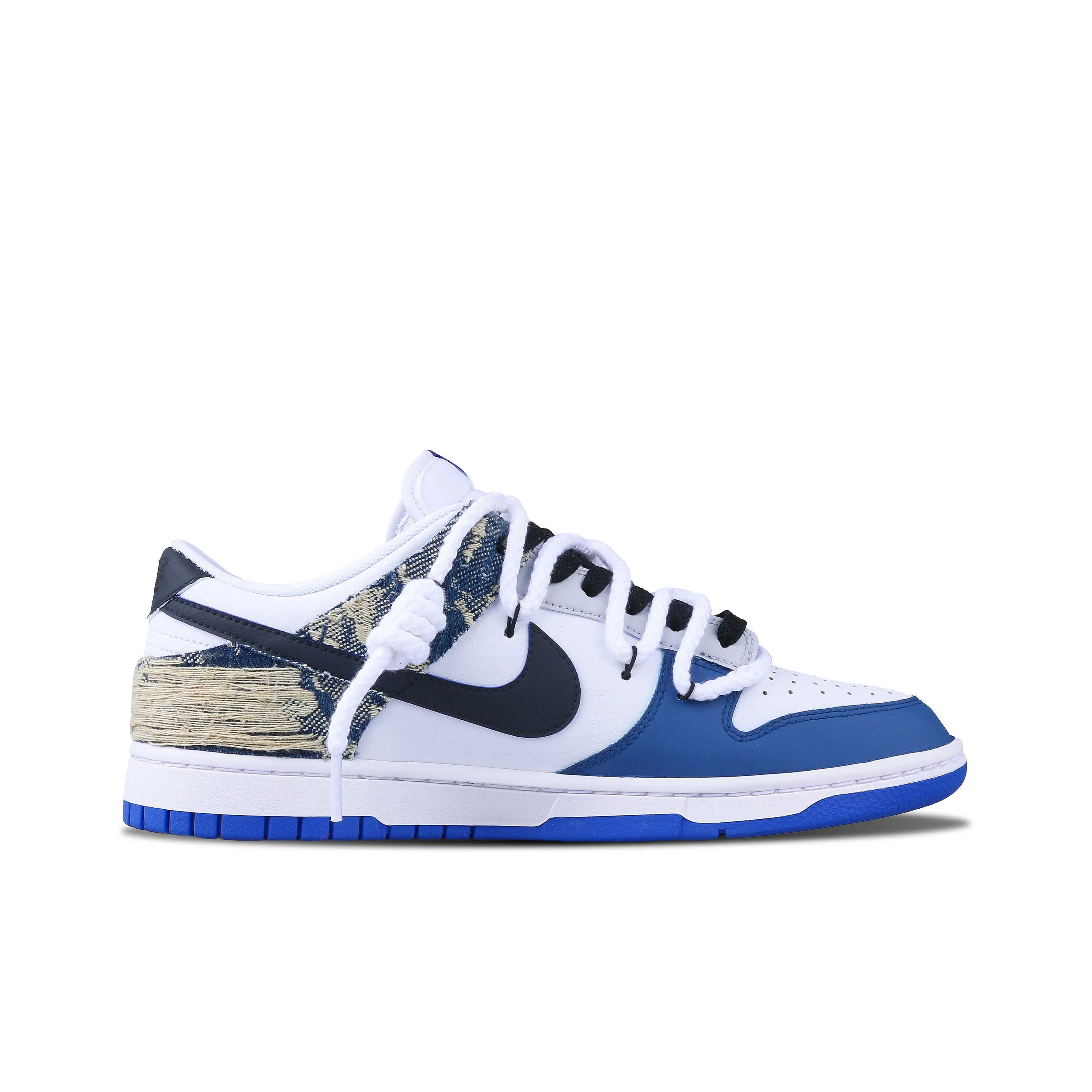 [Custom Indigo Trail] Dunk Low Skateboarding Shoes Unisex Denim Style